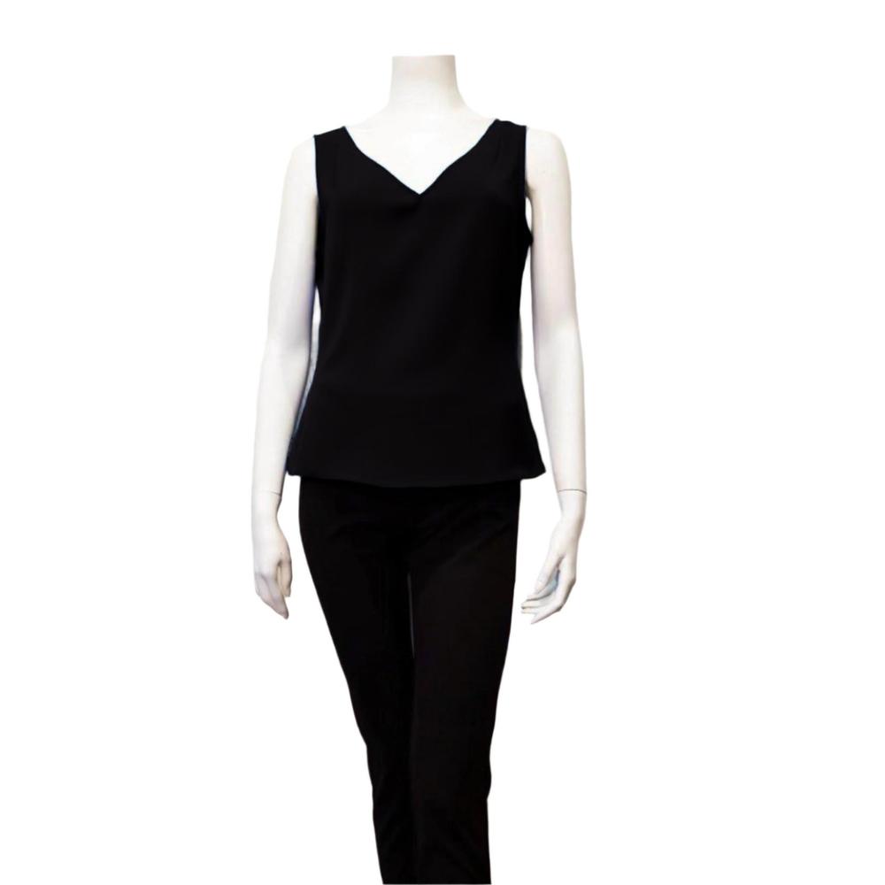 NEW SAMUEL DONG women's v-neck tank top in black